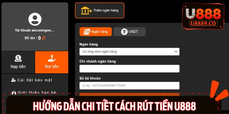 Từng bước thực hiện rút tiền nhanh chóng, tránh sai sót